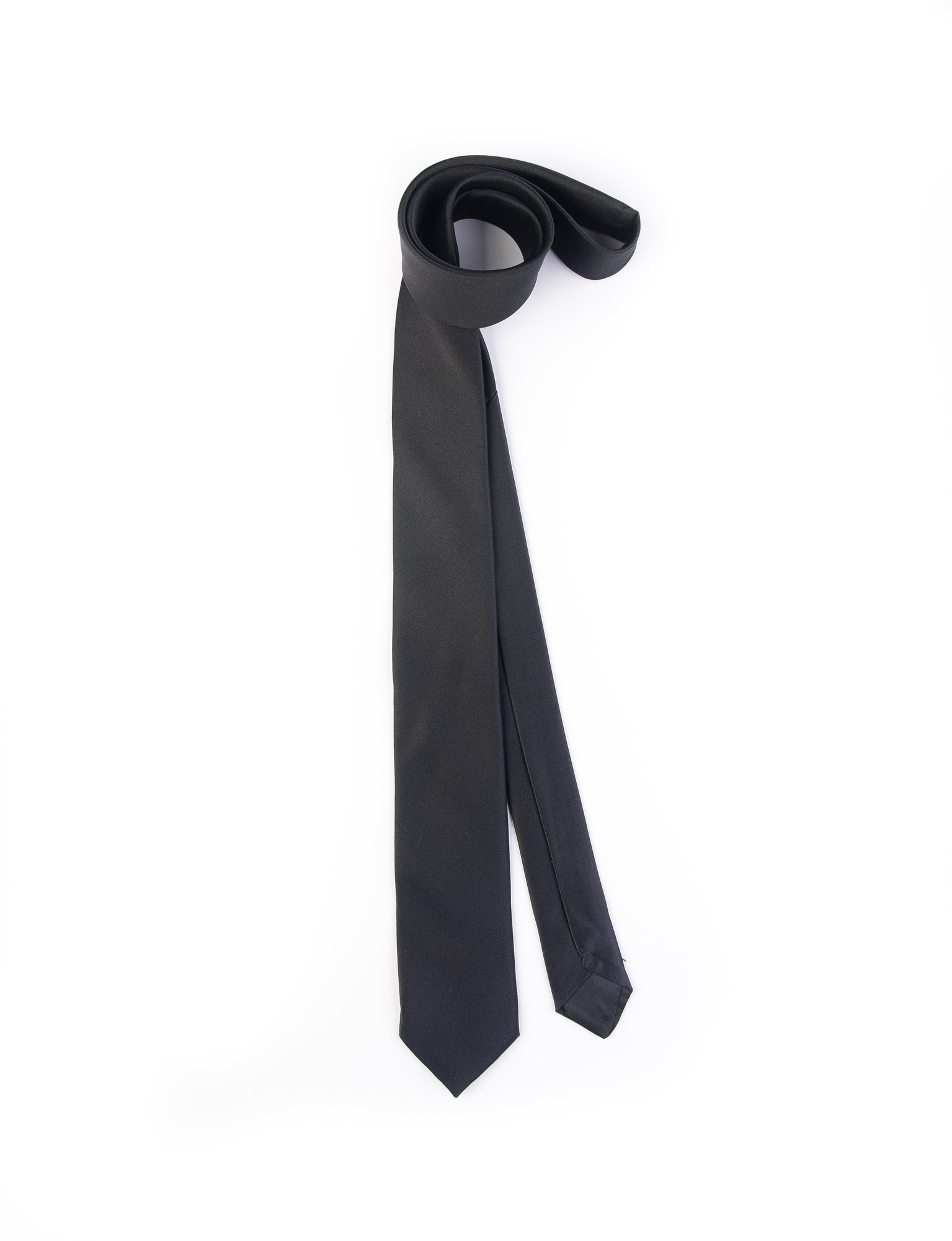 کراوات باریک ساده مردانه-مشکی T1001