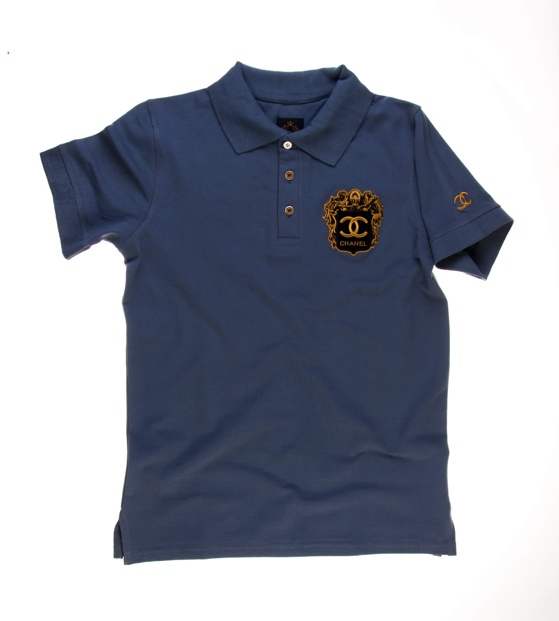 تی شرت یقه دار مردانه طرح PS1061-CHANEL