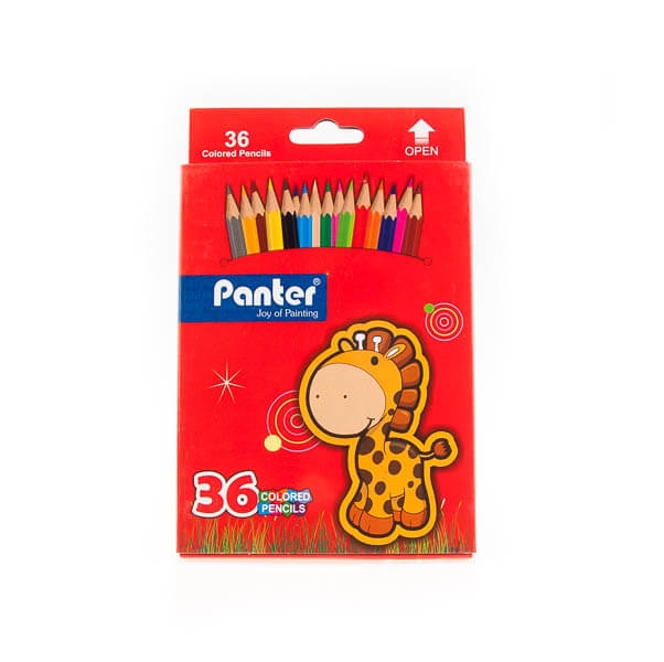 مداد رنگی 36 رنگ پنتر panter کد stcp1023