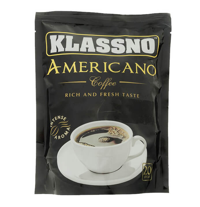 قهوه آمریکانو کلاسنو Klassno Americano بسته 20 عددی